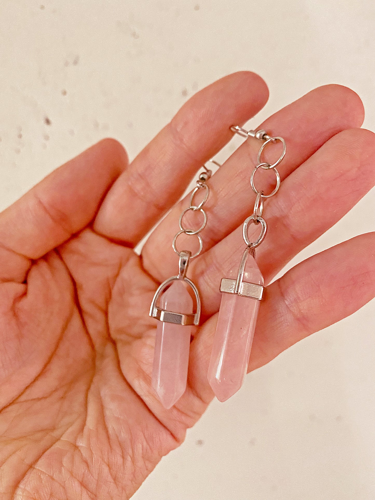 Rose Quartz Earrings