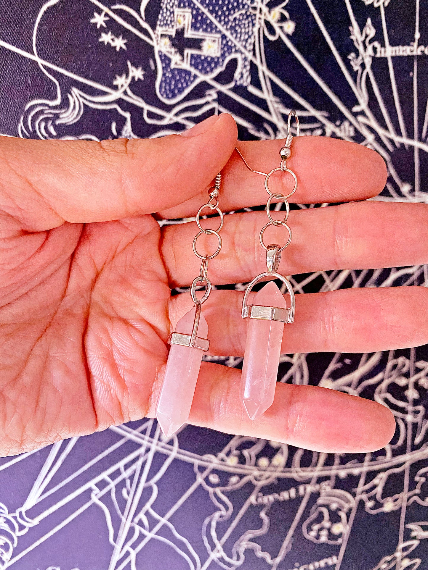 Rose Quartz Earrings