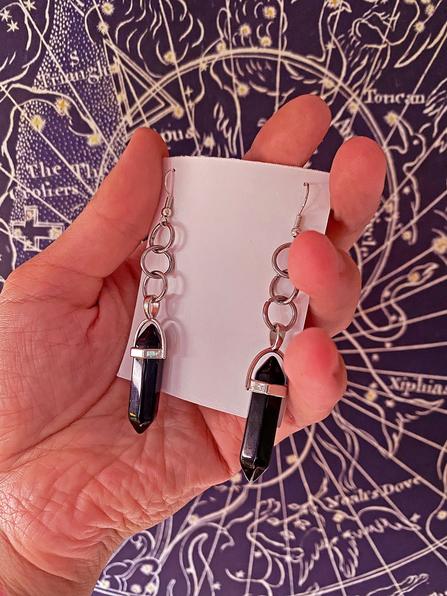 Black Obsidian Earrings